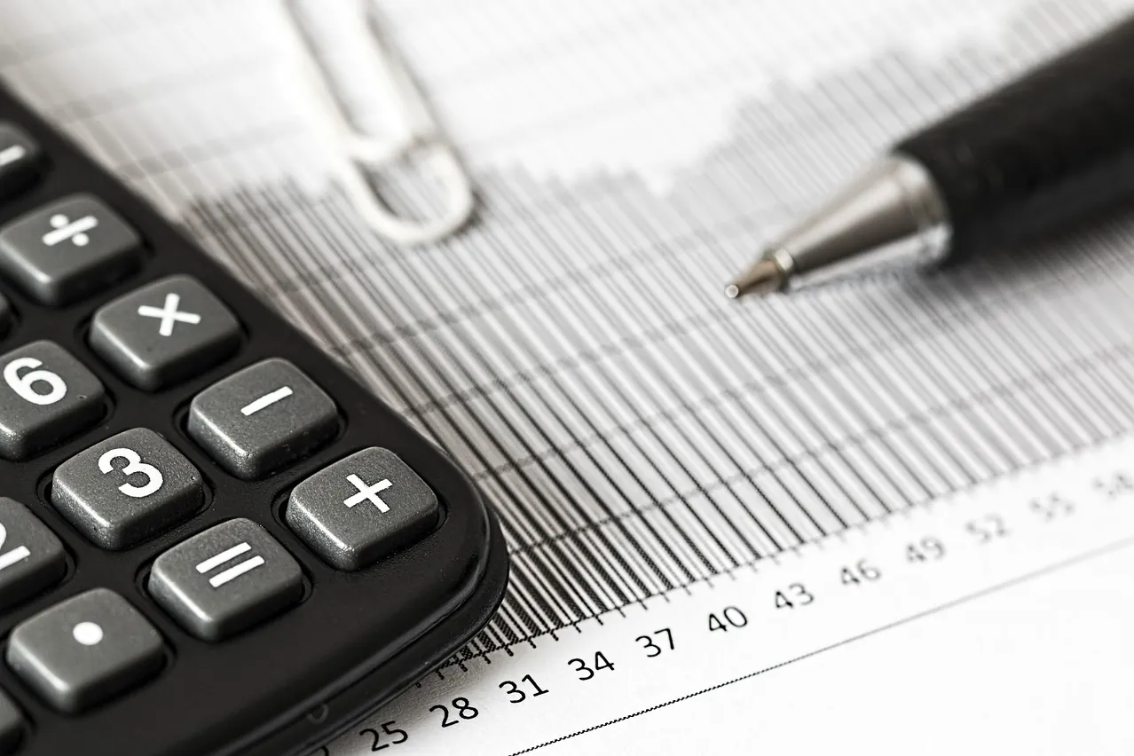 New year, calculator, calculation