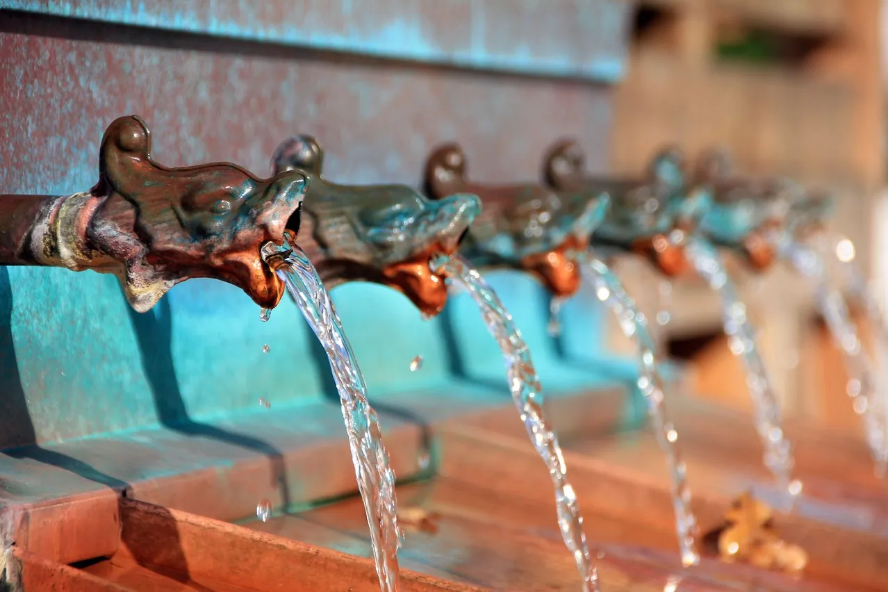 Water, fountain, nature