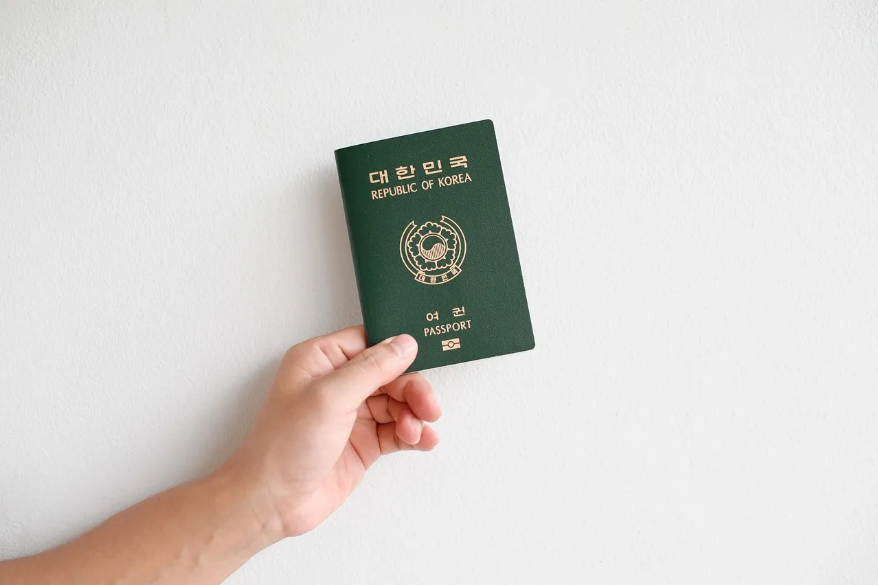 Travel, passport, korean passport