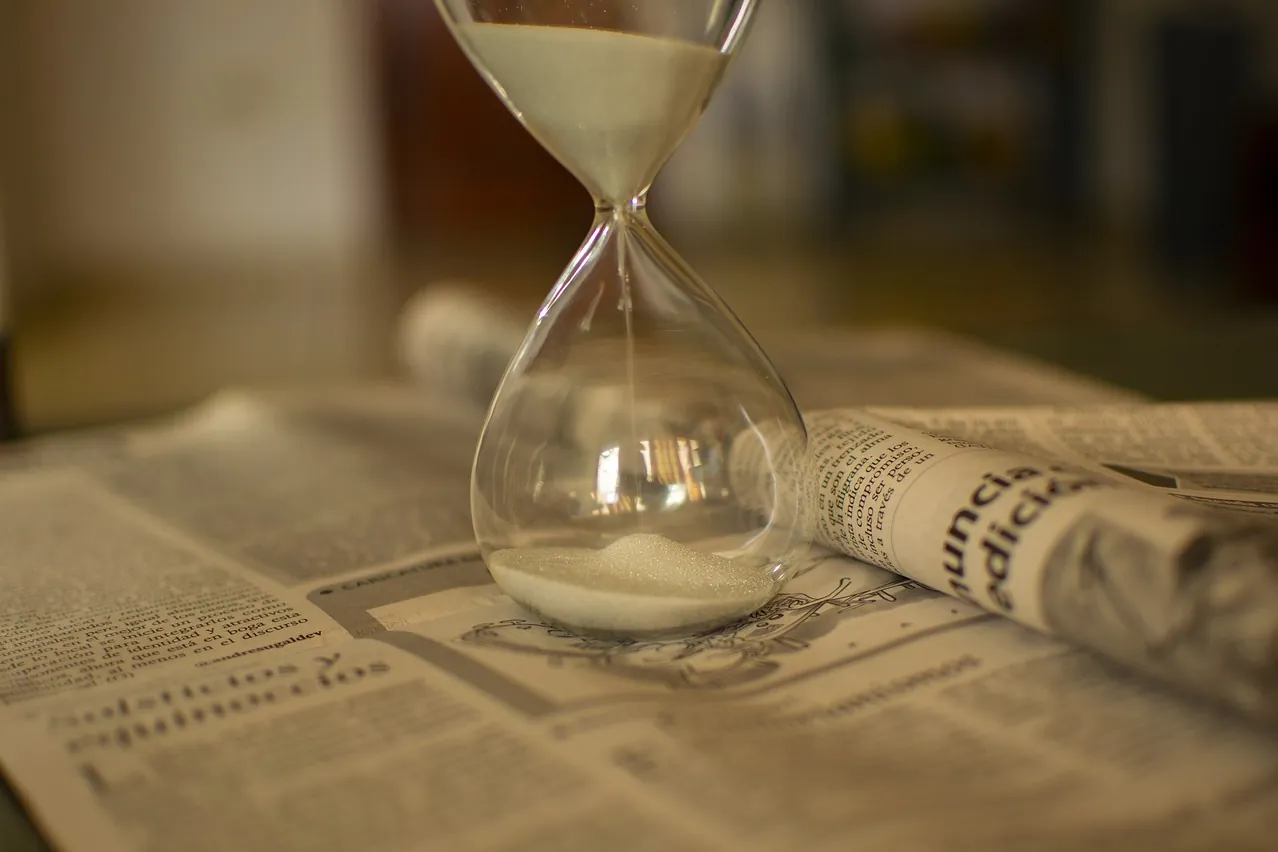 Hourglass, clock, schedule