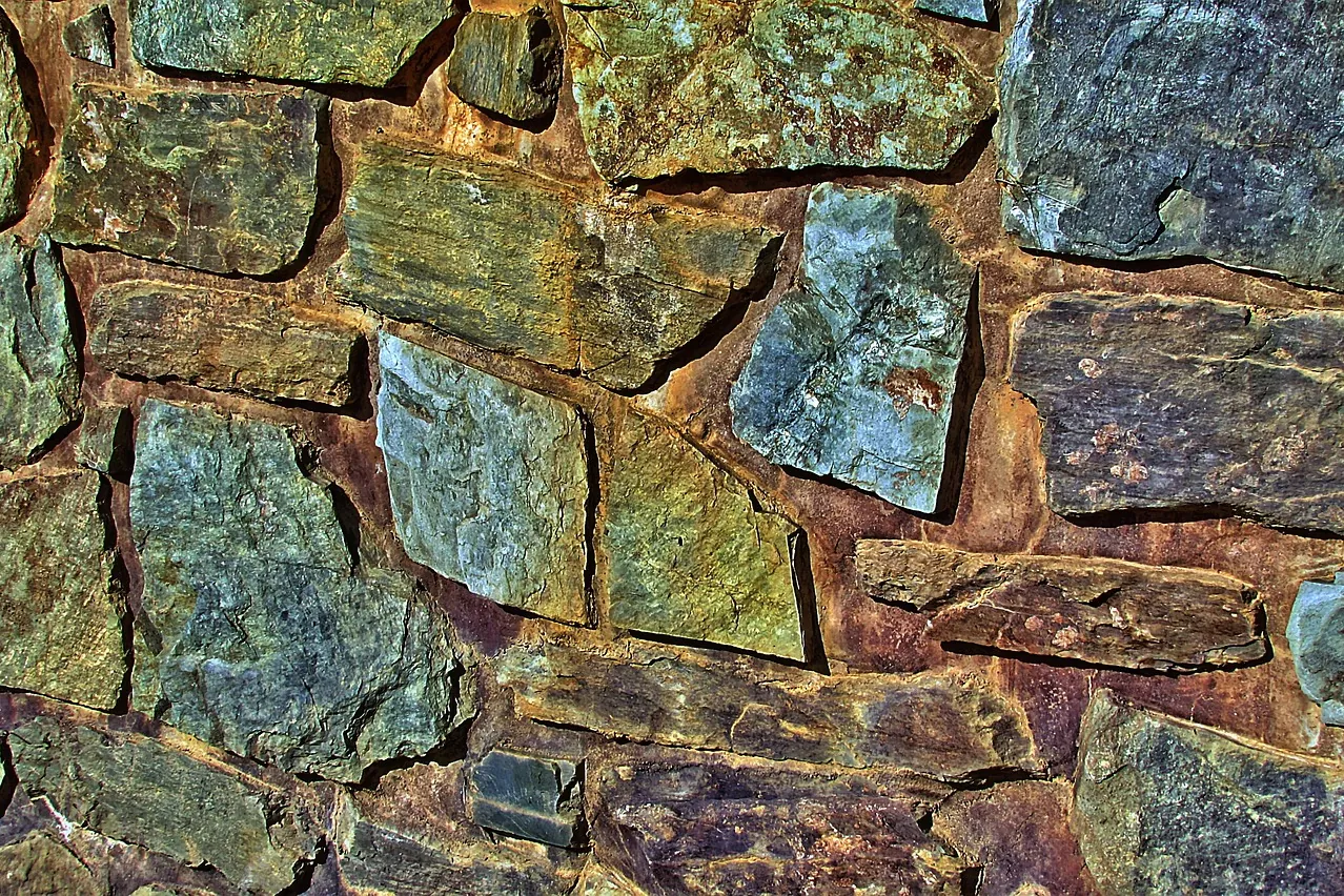 Stone wall, natural stones, wall
